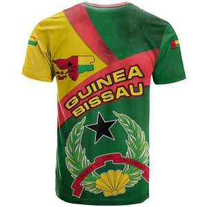Guinea Bissau T shirt Green Yellow Red Swirl - African Pride