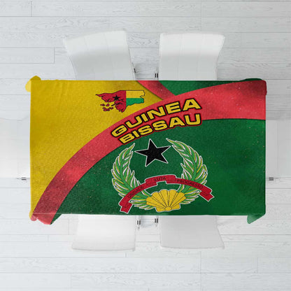 Guinea Bissau Tablecloth Green Yellow Red Swirl - African Pride