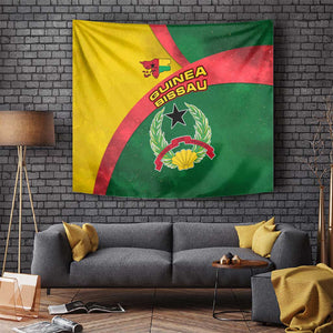 Guinea Bissau Tapestry Green Yellow Red Swirl - African Pride