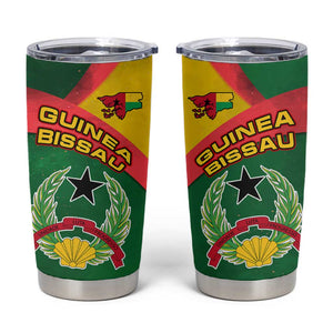 Guinea Bissau Tumbler Cup Green Yellow Red Swirl - African Pride