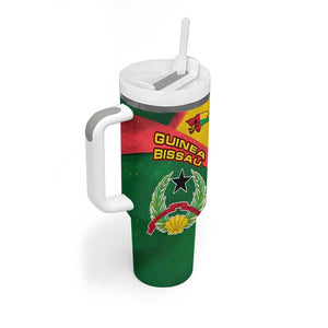 Guinea Bissau Tumbler With Handle Green Yellow Red Swirl - African Pride