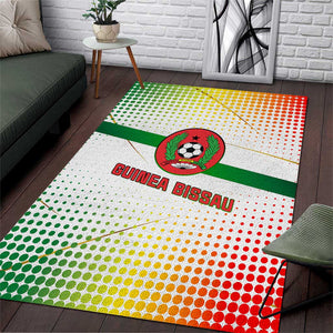 Guinea Bissau Area Rug White Green Red Gradient - African Pride
