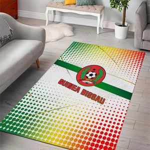 Guinea Bissau Area Rug White Green Red Gradient - African Pride