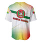 Guinea Bissau Baseball Jersey White Green Red Gradient - African Pride