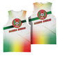 Guinea Bissau Basketball Jersey White Green Red Gradient - African Pride