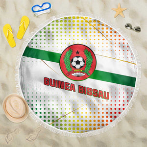 Guinea Bissau Beach Blanket White Green Red Gradient - African Pride