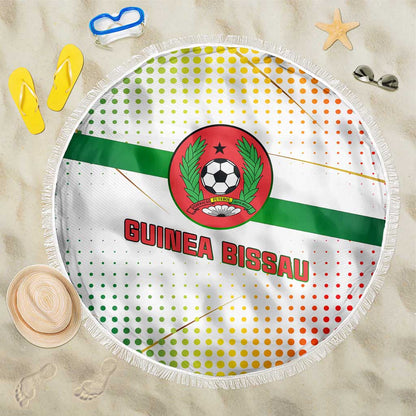 Guinea Bissau Beach Blanket White Green Red Gradient - African Pride