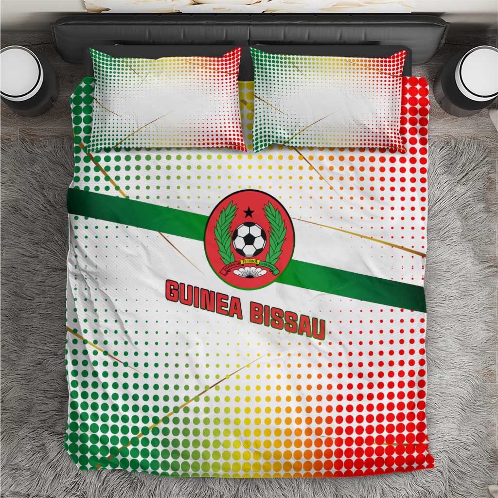 Guinea Bissau Bedding Set White Green Red Gradient - African Pride