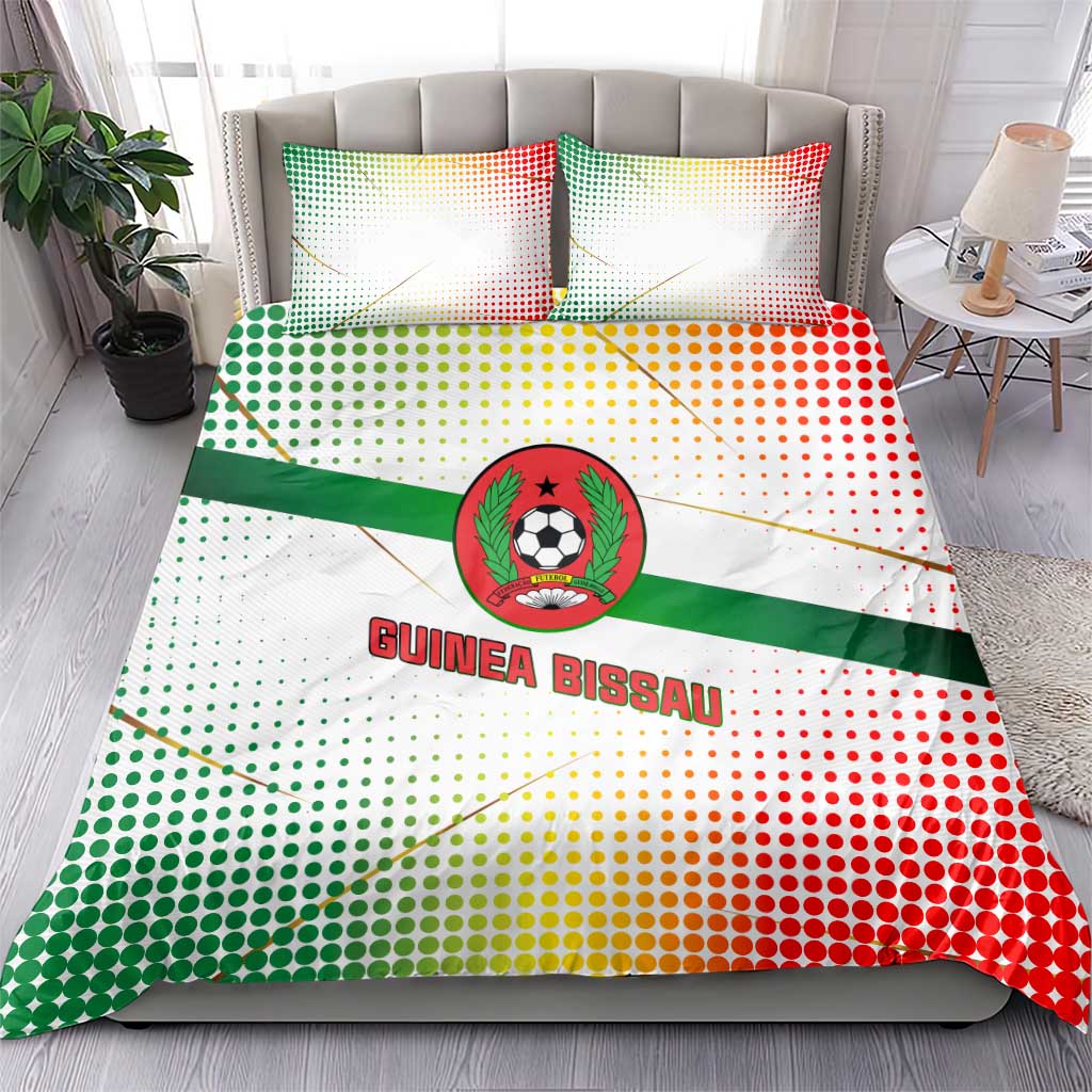 Guinea Bissau Bedding Set White Green Red Gradient - African Pride