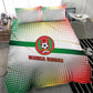 Guinea Bissau Bedding Set White Green Red Gradient - African Pride