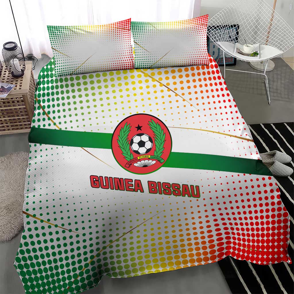 Guinea Bissau Bedding Set White Green Red Gradient - African Pride