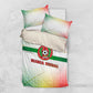Guinea Bissau Bedding Set White Green Red Gradient - African Pride