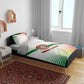 Guinea Bissau Bedding Set White Green Red Gradient - African Pride