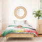Guinea Bissau Bedding Set White Green Red Gradient - African Pride