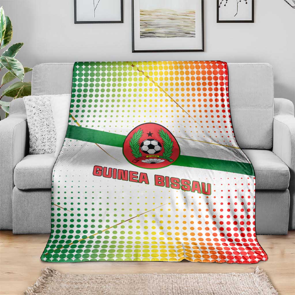 Guinea Bissau Blanket White Green Red Gradient - African Pride
