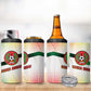 Guinea Bissau 4 in 1 Can Cooler Tumbler White Green Red Gradient - African Pride