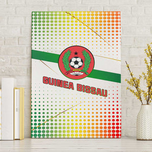 Guinea Bissau Canvas Wall Art White Green Red Gradient - African Pride
