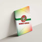 Guinea Bissau Canvas Wall Art White Green Red Gradient - African Pride