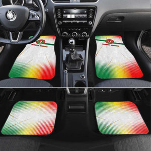Guinea Bissau Car Mats White Green Red Gradient - African Pride