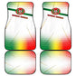 Guinea Bissau Car Mats White Green Red Gradient - African Pride