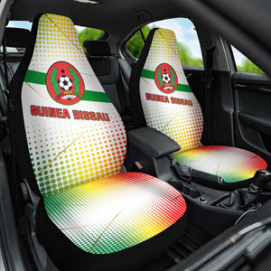 Guinea Bissau Car Seat Cover White Green Red Gradient - African Pride