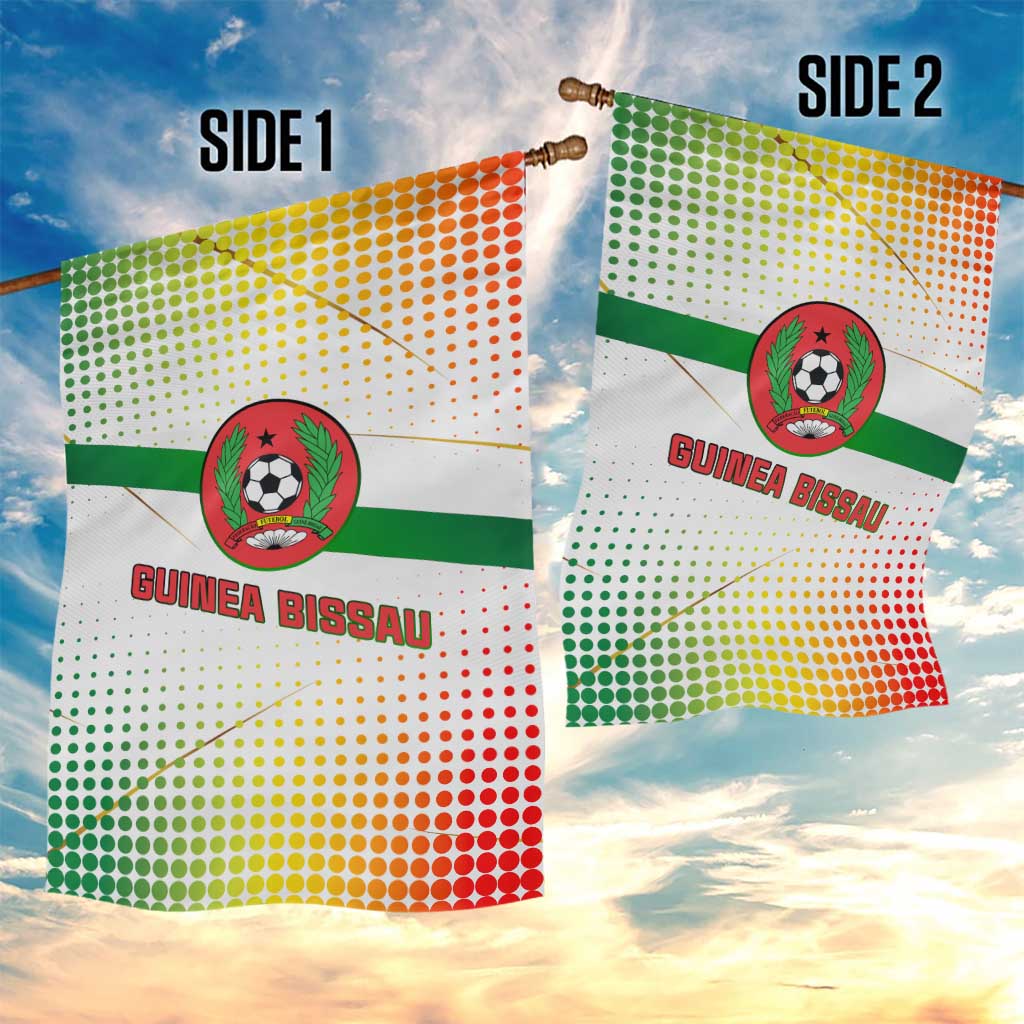 Guinea Bissau Garden Flag White Green Red Gradient - African Pride