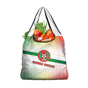 Guinea Bissau Grocery Bag White Green Red Gradient - African Pride