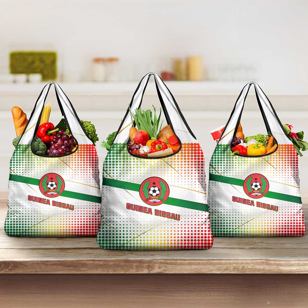 Guinea Bissau Grocery Bag White Green Red Gradient - African Pride