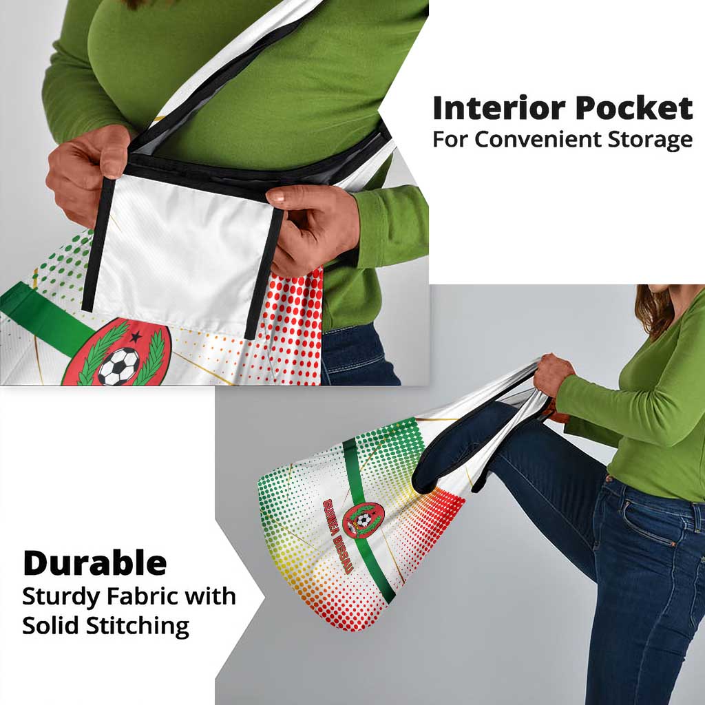 Guinea Bissau Grocery Bag White Green Red Gradient - African Pride