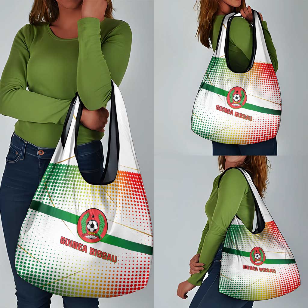 Guinea Bissau Grocery Bag White Green Red Gradient - African Pride