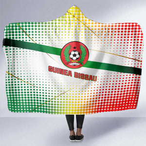 Guinea Bissau Hooded Blanket White Green Red Gradient - African Pride