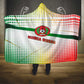 Guinea Bissau Hooded Blanket White Green Red Gradient - African Pride
