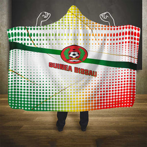 Guinea Bissau Hooded Blanket White Green Red Gradient - African Pride