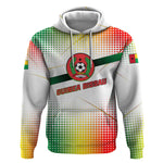 Guinea Bissau Hoodie White Green Red Gradient - African Pride