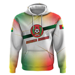Guinea Bissau Hoodie White Green Red Gradient - African Pride