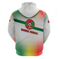 Guinea Bissau Hoodie White Green Red Gradient - African Pride