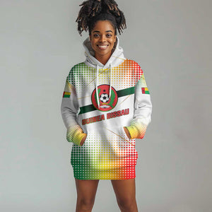 Guinea Bissau Hoodie Dress White Green Red Gradient - African Pride