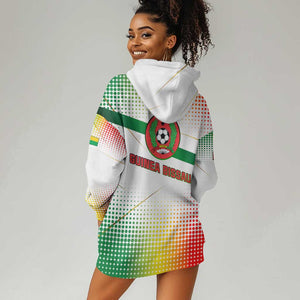 Guinea Bissau Hoodie Dress White Green Red Gradient - African Pride