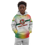 Guinea Bissau Kid Hoodie White Green Red Gradient - African Pride