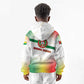Guinea Bissau Kid Hoodie White Green Red Gradient - African Pride