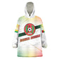 Guinea Bissau Kid Wearable Blanket Hoodie White Green Red Gradient - African Pride