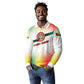 Guinea Bissau Long Sleeve Polo Shirt White Green Red Gradient - African Pride