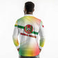 Guinea Bissau Long Sleeve Polo Shirt White Green Red Gradient - African Pride