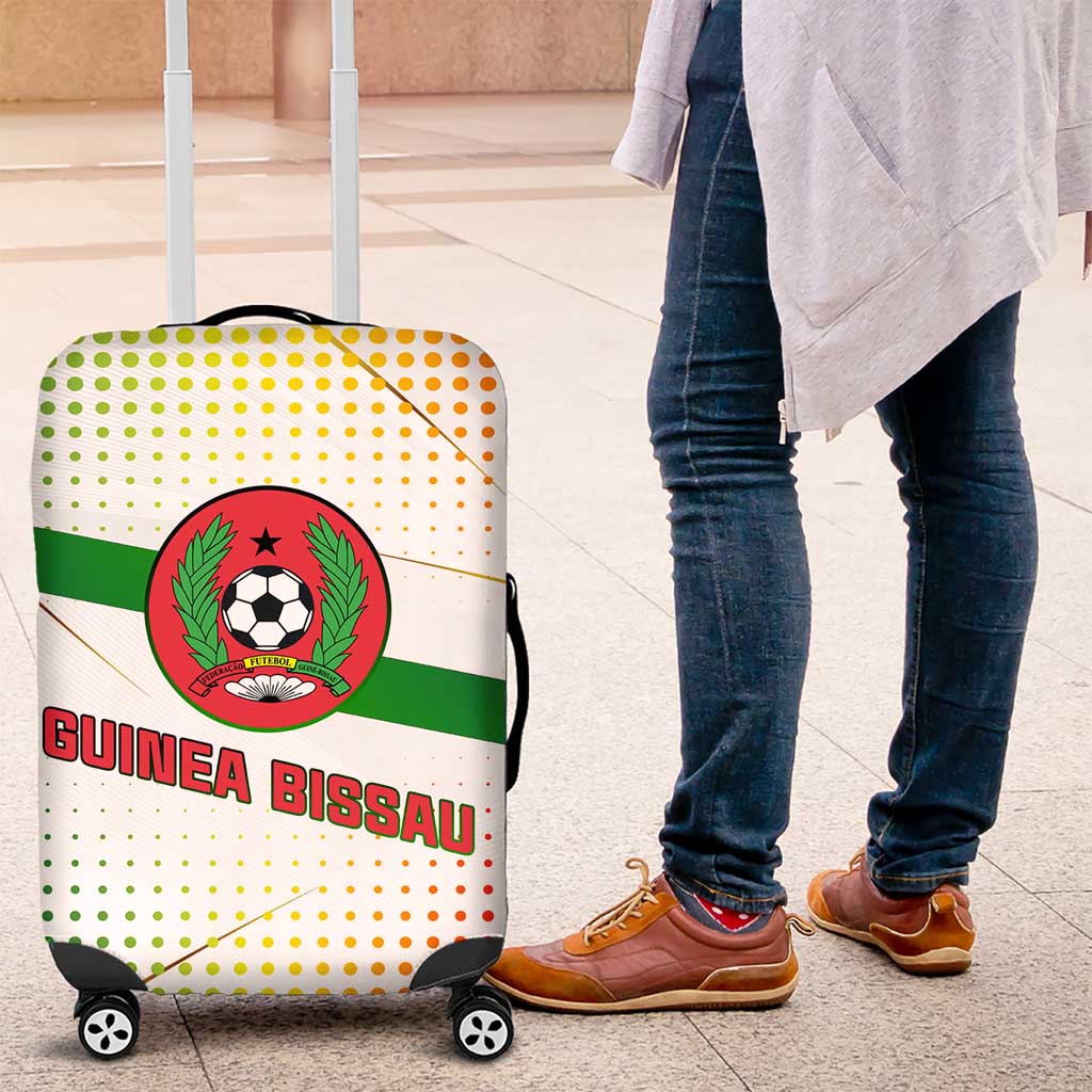 Guinea Bissau Luggage Cover White Green Red Gradient - African Pride