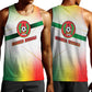 Guinea Bissau Men Tank Top White Green Red Gradient - African Pride