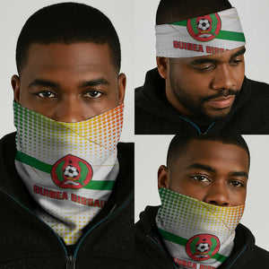 Guinea Bissau Neck Gaiter White Green Red Gradient - African Pride
