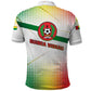 Guinea Bissau Polo Shirt White Green Red Gradient - African Pride