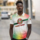 Guinea Bissau Polo Shirt White Green Red Gradient - African Pride