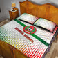 Guinea Bissau Quilt Bed Set White Green Red Gradient - African Pride