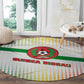 Guinea Bissau Round Carpet White Green Red Gradient - African Pride